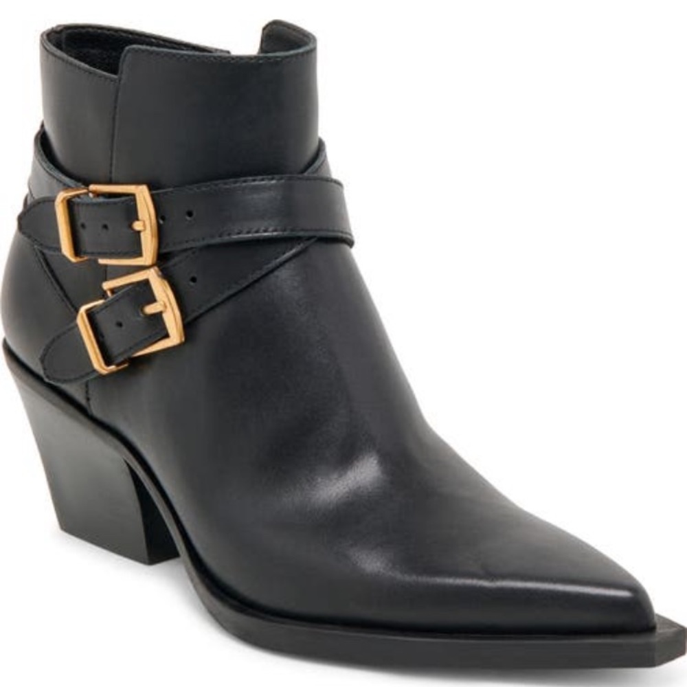 Dolce Vita black leather booties